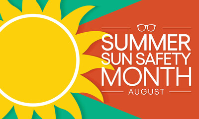 Summer sun safety month is observed every year in August, celebrated to aware about some of the damaging effects of ultraviolet (UV) exposure, and tips to help protect people during the summer months.