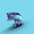 © kx59 - ガラスのネコ CG Glass Cat