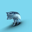 © kx59 - ガラスのネコ CG Glass Cat