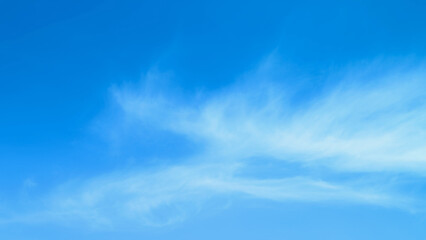Wall Mural - blue sky with beautiful natural white clouds