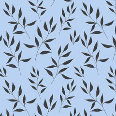 seamless pattern with leaves