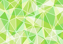緑のポリゴン背景イラスト　幾何学模様　Polygonal Background Green