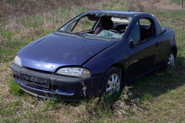 Sticker - Abandoned vehicles - an ecological problem