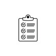 © Maksim - Clipboard line icon. Checklist sign symbol for web site and app design.