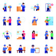 © SmashingStocks - Pack of Courier Flat Icons