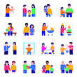 © SmashingStocks - Pack of Family Care Flat Characters