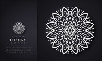 Wall Mural - Luxury mandala background with floral ornament pattern, mandala design, Vector mandala template,  invitation, cards, wedding, logos, cover, brochure, flyer, Isolated