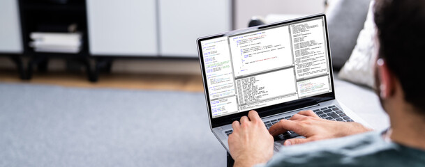 Computer Programmer Using Development Software