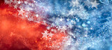 Fototapeta Zwierzęta - Red, white, and blue abstract background with sparkling stars. USA background wallpaper for 4th of July, Memorial Day, Veteran's Day, or other patriotic celebration.