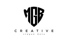 MGB Letters Creative Logo With Shield	