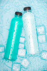 Poster - Cool bottled cold drinks in summer