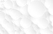 © Cobalt - Abstract white background with 3D circles pattern, interesting white grey vector  background illustration.