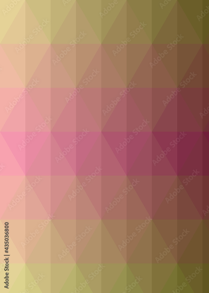 Abstract color Low-Polygones Generative Art background illustration