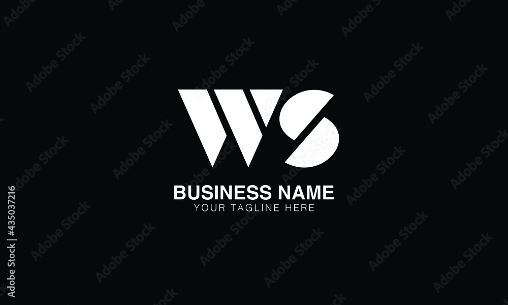WS W S initial logo | initial based abstract modern minimal creative ...
