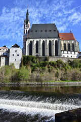 Wall Mural - cloister of the Holy Mary in Cesky Krumlov