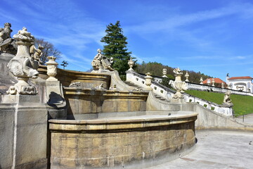 Wall Mural - Gardens of czech historical town Cesky Krumlov. UNESCO World Heritage Site