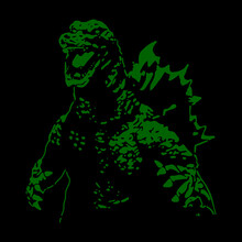 Godzilla Vector Graphic Design. Kaiju T Shirt Print. Download It Now