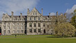 University building of Parliament square in Trinity college, Dublin on a sunny spring day 