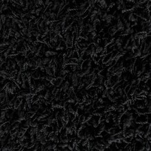 Close Up Of Black Shaggy Rug Texture