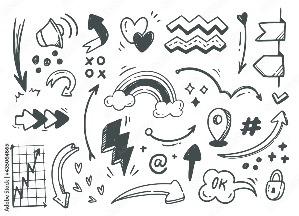 Hand drawn abstract scribble doodle Stock Vector | Adobe Stock