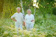 © aletia2011 - beautiful caucasian senior couple  in the park