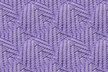 Wall Mural - Knitted Fabric. Purple Scandinavian Holiday.