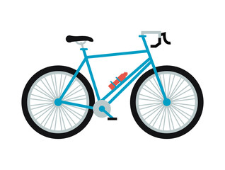 Sticker - blue bicycle icon