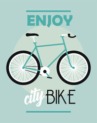 Sticker - enjoy city bike