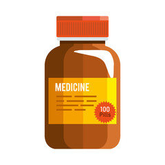 Sticker - 100 pills bottle medicine