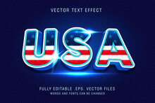 USA Text Style Effect Editable File