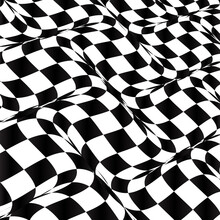 Abstract Distorted Checkered Background