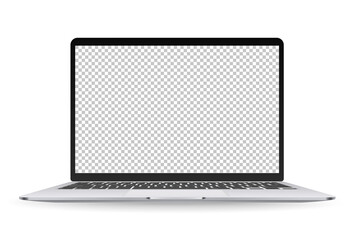 Fototapete - Modern personal computer monitor with empty screen. You can place your design