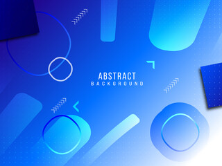 Abstract geometric blue modern shape pattern background