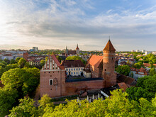 Castle Of The Warmian Chapter In Olsztyn - Panorama Of The City Of Olsztyn From A Bird's Eye View