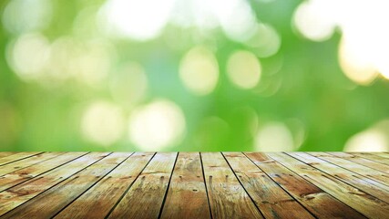 Canvas Print - Empty wooden table background