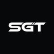 sgt letter logo design 