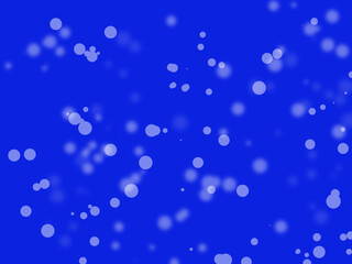Aufkleber - Blue background with flying circles, Blur dots