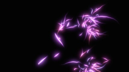 Canvas Print - abstract multicolored lighting effect. chaotic light streaks splashes motion