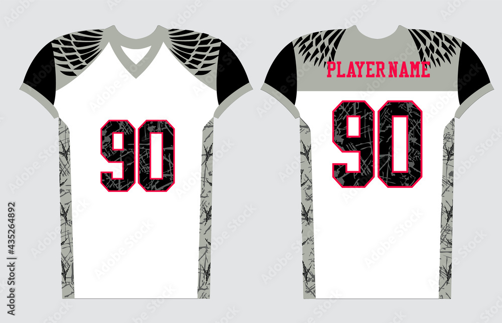 American Football Jersey Design With An Elegant Edgy And Wild Look american-football-jersey-design-with-an-elegant-edgy-and-wild-look