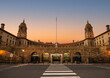 canvas print picture - Union Building's front entrance at sunset in Pretoria South Africa