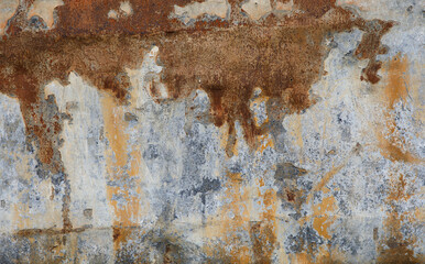 Wall Mural - Rusty and weathered metal texture background