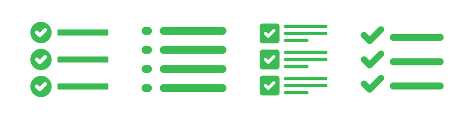 Aufkleber - List and checklist icon vector illustration.