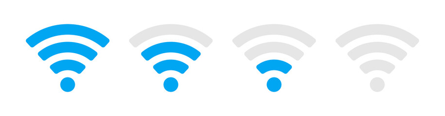Poster - Wireless and wifi icon. Wi-fi signal symbol. Internet Connection. 