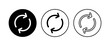 © AAVAA - Refresh icon set. Reload icon vector. Update icon.
