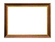 © Ekaterina - vintage natural brown wood picture frame cutout