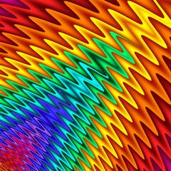 Wall Mural - Bright rainbow wavy abstract background. Artwork for creative design and art.