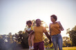 © liderina - African American family having fun outdoors.