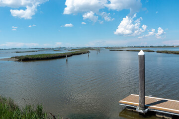 Wall Mural - regional park of the po delta comacchio marshes and lakes of Europe