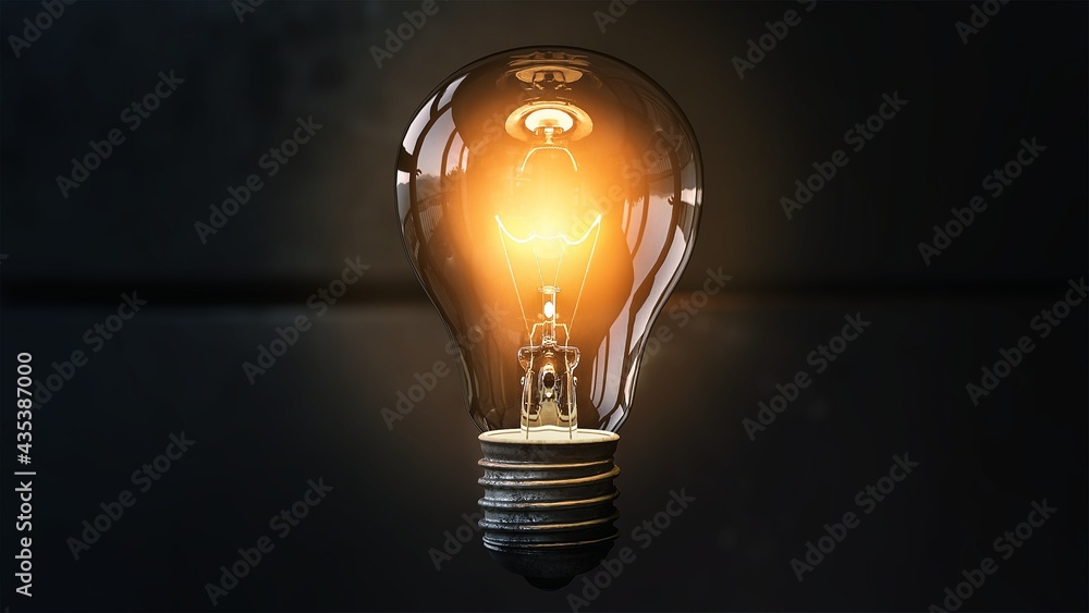 #idea #bulb - obrazy, fototapety, plakaty 