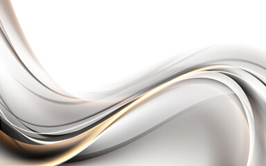 gold and white waves luxury background. elegant wavy website design. golden element texture.